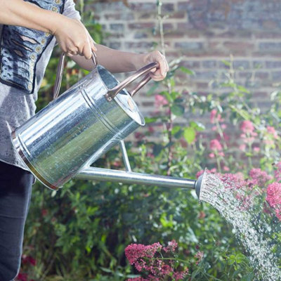 Marco Paul Silver 9L Metal Watering Can from B&Q