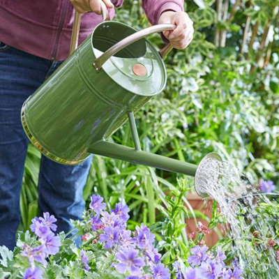 Marco Paul Sage Green 9L Metal Watering Can from B&Q