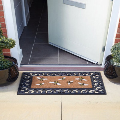Marco Paul Coir Honey Bees Doormat from B&Q