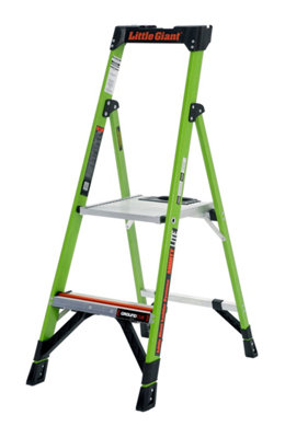 Little Giant 2 Tread Mightylite Grp Platform Step Ladder from B&Q