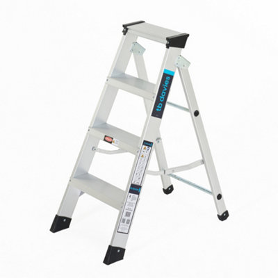 Tb Davies 4 Tread Hduty-S Aluminium Professional Swingback (0.98M) Step from B&Q