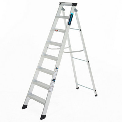 Tb Davies 8 Tread Hduty-S Aluminium Professional Swingback (1.90M) Step from B&Q