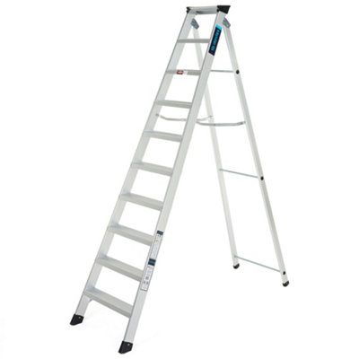 Tb Davies 10 Tread Hduty-S Aluminium Professional Swingback (2.36M) Step from B&Q