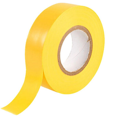 Taskar Flame Retardant Pvc Electrical Insulation Tape 19mm X 20M Yellow from B&Q