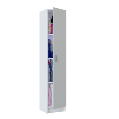 Direct Furniture Suppliers Ltd Vita White Utility Storage Cupboard1 Door Cabinet With 3 ShelvesModular Storage For Kitchen Or Utility Room from B&Q
