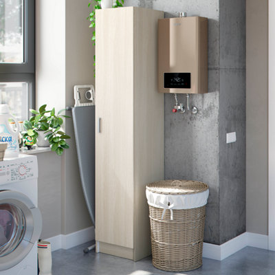 Direct Furniture Suppliers Ltd Vita Oak Utility Storage Cupboard1 Door Cabinet With 3 ShelvesModular Storage For Kitchen Or Utility Room from B&Q