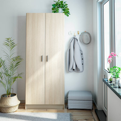 Direct Furniture Suppliers Ltd Vita 2 Door Kitchen Utility Room CabinetOak FinishH: 73Cm X W: 180Cm X D: 37Cm from B&Q