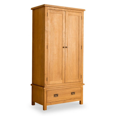 Lanner Oak Double Wardrobe With DrawerBy Roseland Furniture from B&Q