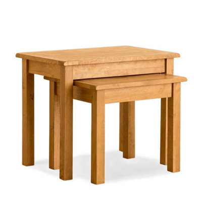 Lanner Oak Nest Ff Tables -Set Of 2 By Roseland Furniture from B&Q