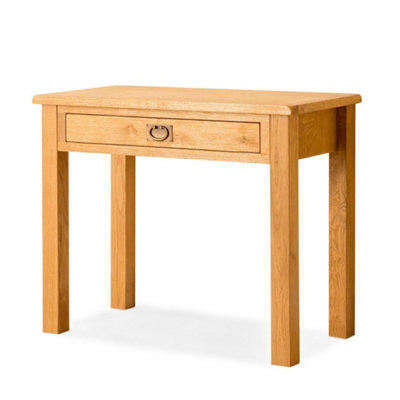Lanner Oak Work Desk With Drawer For Home OfficeBy Roseland Furniture from B&Q
