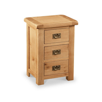 Zelah Oak Wide Bedside Table Fully AssembledBy Roseland Furniture from B&Q