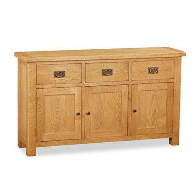 Zelah Oak Large Sideboard Cabinet Fully AssembledBy Roseland Furniture from B&Q