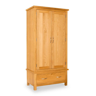Newlyn Oak Double Wardrobe With DrawersBy Roseland Furniture from B&Q