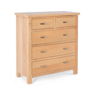 London Oak 2 Over 3 Chest Of Drawers Fully AssembledBy Roseland Furniture from B&Q