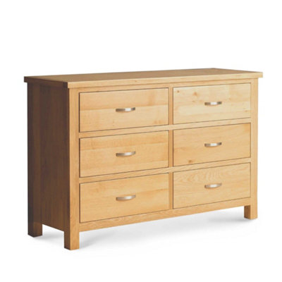 London Oak Large 6 Drawer Chest Fully AssembledBy Roseland Furniture from B&Q