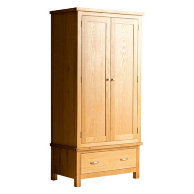 B&Q - London Oak Double Wardrobe With DrawerBy 