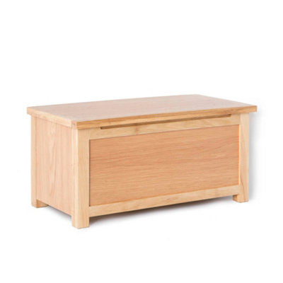 London Oak Ottoman Blanket BoxFully Assembled By Roseland Furniture from B&Q