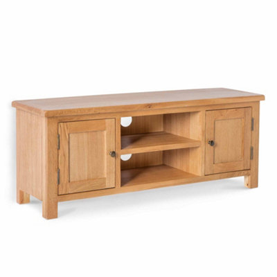 Surrey Oak 120 Large Tv UnitFully Assembled By Roseland Furniture from B&Q