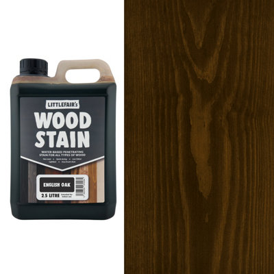 B&Q - Wood Stain Water-BasedEnglish Oak2.5  LtrLittlefair's