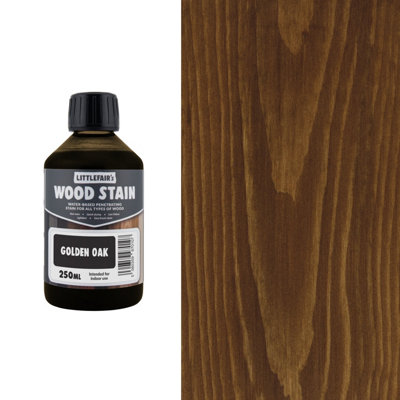 Littlefair's Wood Stain Water-Based - (Golden Oak) – Non-Toxic, Eco-Friendly & Quick Drying - Easy-to-Apply, Concentrated Formula for All Wood Types – 250ml - Image 3