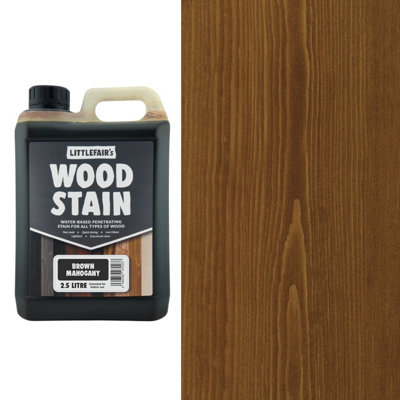B&Q - Wood Stain Water-BasedBrown Mahogany2.5  LtrLittlefair's - Image 4