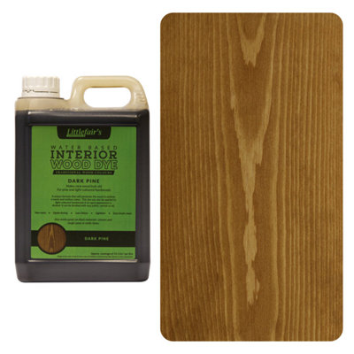 Wood Stain Water-BasedDark Pine2.5  LtrLittlefair's from B&Q
