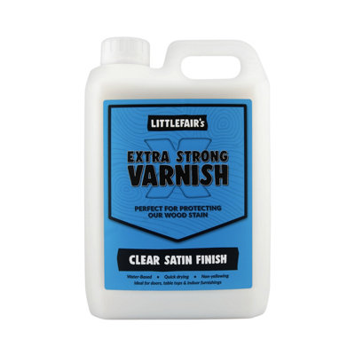 Littlefair's Clear Wood Varnish Extra Strong - Satin - 2.5 Ltr