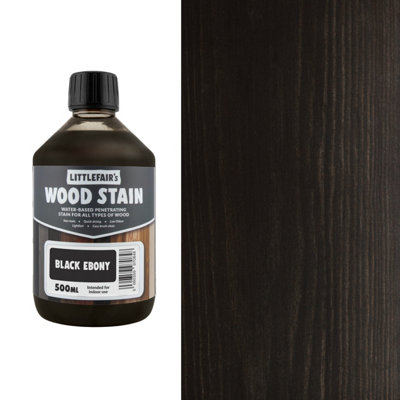 Littlefair's Wood Stain Water-Based - (Black Ebony) – Non-Toxic, Eco-Friendly & Quick Drying - Easy-to-Apply, Concentrated Formula for All Wood Types – 500ml - Image 4