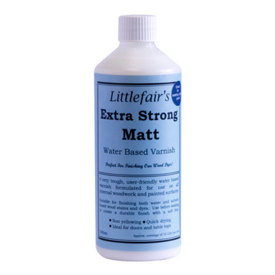 Clear Wood Varnish Extra StrongMatt500MlLittlefair's from B&Q