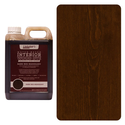 B&Q - Wood Stain Water-BasedDark Red Mahogany25  LtrLittlefair's