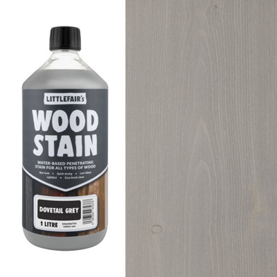 B&Q - Wood Stain Water-BasedDovetail Grey1  LtrLittlefair's - Image 3