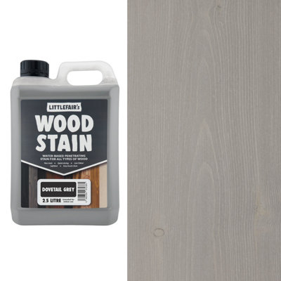 B&Q - Wood Stain Water-BasedDovetail Grey2.5  LtrLittlefair's - Image 3