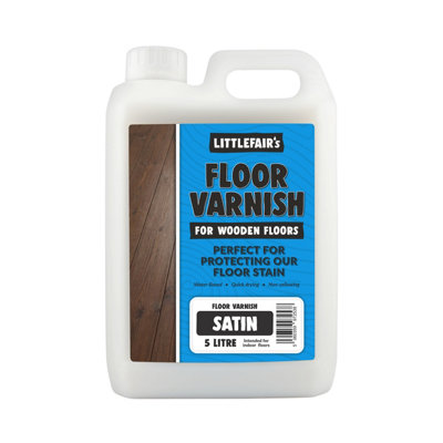 B&Q - Interior Floor Fast VarnishSatin5 LtrLittlefair's