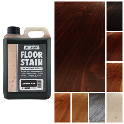 Wood Floor Stain Water-BasedAnglian Oak2.5  LtrLittlefair's from B&Q