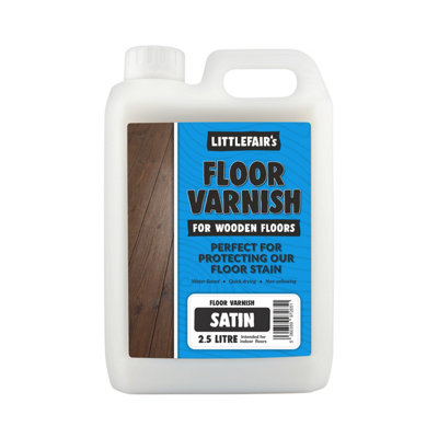 Littlefair’s Floor Varnish for Wooden Floors 2.5ltr - Quick Dry, Low Odour & Easy Clean - Tough & Hardwearing Formula - Premium Non-Yellowing Clear Polyurethane Varnish - Versatile Wood Floor Varnish - Image 4