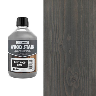 B&Q - Wood Stain Water-BasedDriftwood Grey500MlLittlefair's