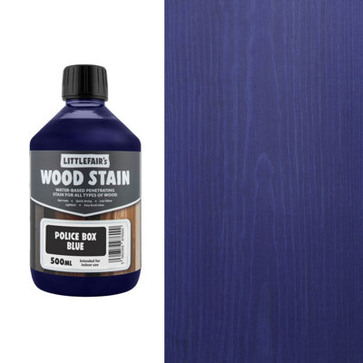 B&Q - Wood Stain Water-BasedPolice Box Blue500MlLittlefair's - Image 3