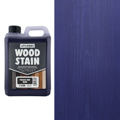 Littlefair's Wood Stain - Water-Based - Blue - 5.2kg - Image 3