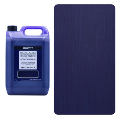 Wood Stain Water-BasedPolice Box Blue20  LtrLittlefair's from B&Q