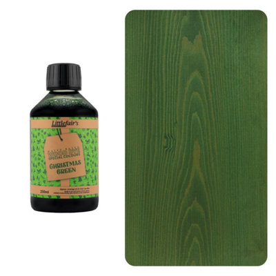 B&Q - Wood Stain Water-BasedChristmas Green250MlLittlefair's