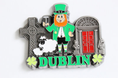 Unique Style Metal Fridge Magnet Home Decor Holiday Souvenir Gift From Dublin from B&Q