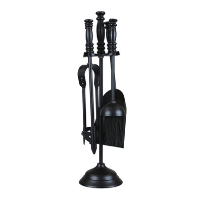 Simpa Haft 16" Black 5Pc Companion Set from B&Q