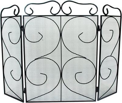 B&Q -  Chequers 3 Panel Fire Guard 82Cm (W).