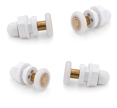 4 X  Shower Part Shower Door Rollers/runners/wheels 23mm Wheel Diameter L088 from B&Q