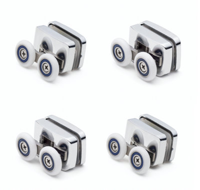 Set Of 4 (2X Top And 2 X Bottom) Shower Part Shower Door Roller/runner 23mm Dia Wheels F23 from B&Q
