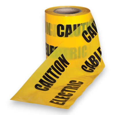 Prosolve Underground Warning Tape 365Mtr X 150mmElectric Cable from B&Q
