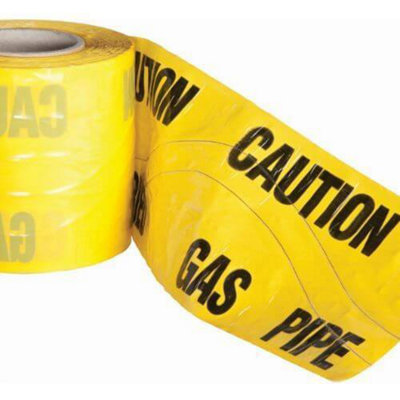 PBSL Group Detectable Underground Warning TapeGas Main 150mm X 100Mtr from B&Q