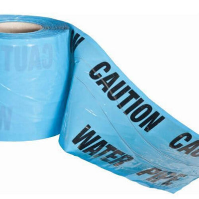 PBSL Group Detectable Underground Warning TapeWater Pipe 150mm X 100Mtr from B&Q