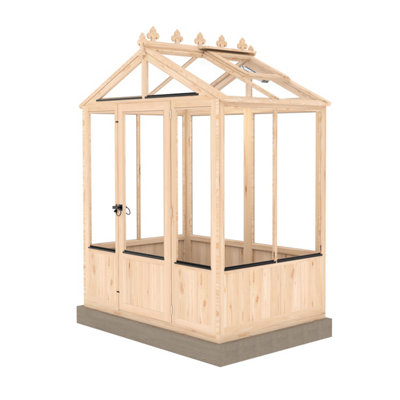B&Q -  Holkham 6X4 Wooden Apex Greenhouse