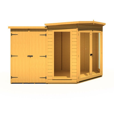 Shire Barclay 7 X 11 Feet With Side Shed - L127.4 X W217.5 X H190.3 Cm